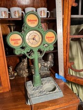 Working VINTAGE DUBONNET Street Lamp Clock French Cafe decor Display, lights up picture