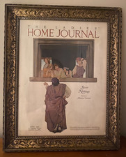 Maxfield Parrish “Sweet Nothings” Print Ladies Home Journal Cover 1921 Framed picture