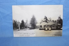 Street Scene, Luzerne Michigan RPPC Postcard - Pure Gasoline Sign picture