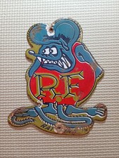 Vintage Rat Fink Ed Roth Porcelain Enamel Sign 6