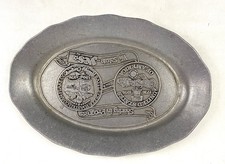 Battle Creek Kellogg's 70 Years Advertising 1976 Bicentennial Oval Pewter Plate picture