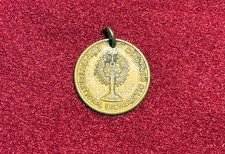 ANTIQUE 28th INTERNATIONAL EUCHAISTIC CONGRESS PENDANT FROM CHICAGO 1926 picture