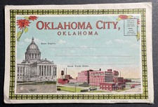 Souvenir  Folder Oklahoma City Oklahoma lithograph E C Kropp picture