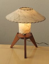 FAB Mid Century DANISH MODERN Atomic FIBERGLASS Shade TABLE LAMP MCM 1950s picture