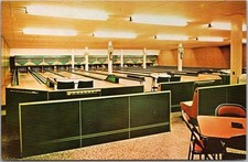 c1960s Burlington, Ontario Canada Postcard ROSELAND LANES Bowling Alley Unused picture