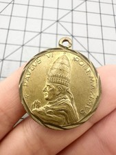 Antique Catholic Religious Holy Medal - ANNO SANTO 1975 ROMA - PAULUS VI picture