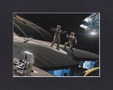 8X10 Matted Art Print Picture Star Trek Ships: Working On Ship picture