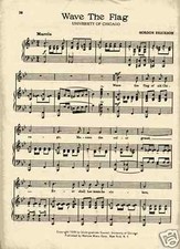 VTG CHICAGO UNIVERSITY song sheet -