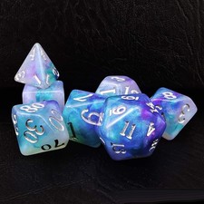 Bescon Magical Stone Dice Set Series, 7pcs Polyhedral RPG Dice Set Dragon Eye... picture