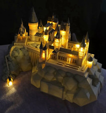 Harry Potter Hogwarts Castle Lighted 3D Printed Model Nightlight Display Decor  picture