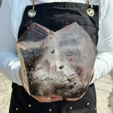 6.2LB Natural Phantom Ghost Quartz Obelisk Crystal Double Point Healing G8139 picture