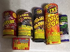TNT Fireworks Fountains Lot Miss Glitter Fire At Will Trojan War Night Justice picture