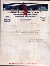 1937 Wilmington IL - Liberty Display Fireworks Co - Franklin Park - Letter Head picture