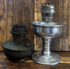 VINTAGE ALADDIN MANTLE LAMP LOT MODEL C PEDESTAL  MODEL B (REBUILDERS LOT) picture