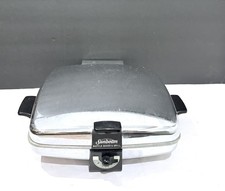 Vintage Sunbeam Model CG-1 Waffle Maker Griddle Chrome MCM Tested Working picture