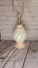 Vintage McKenzie Childs Ceramic  Table Lamp Flower table lamp.  picture