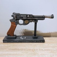 Star Wars Mandalorian Weathered IB-94 3D Printed Blaster Prop + Stand picture