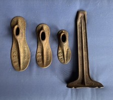 Vintage Malleable Cast Iron Cobbler 12” Shoe Repair Stand Child Size C1 C2 C3 picture