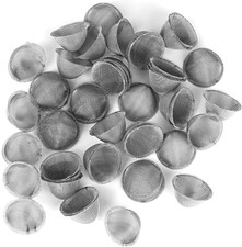 50 Pcs 3/4 Inch Stainless Steel Pipe Screens Bowl Filters Reusable Storage Box picture