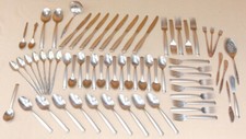 Lot Vintage Oneida Flatware mix most Knot Pattern Silverware Mixed types YU picture