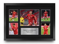 HWC Trading Robert Lewandowski 16 x 12 inch A3 Framed Signed Autograph Photo picture