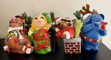 VTG 1978 Henson MUPPETS Lot Of 4 Paper Mache Christmas ORNAMENTS picture