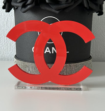 Chanel Logo Red Store Display CoCo Mark Logo Acrylic New picture