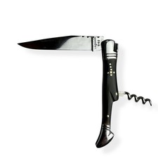 VTG FRENCH LAGUIOLE 440 VERITABLE FOLDING POCKET KNIFE CORKSCREW TOOL HANDCRAFT picture