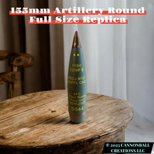3D Printed Replica 155mm Howitzer Shell: Full Size M107 picture
