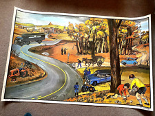 1960's French School Autumn/The Garden double sided Poster picture