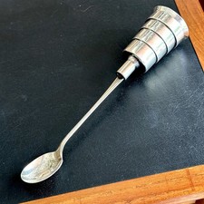 Vintage/Antique~1920's Napier~Silver Plate~Valve Jigger Bar Spoon~Art Deco picture
