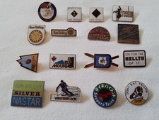 Vintage Mixed Ski Resort Pin Lot picture