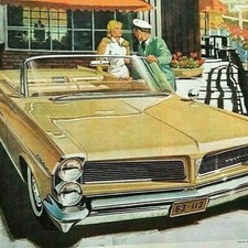 1963 Pontiac Catalina Convertible Print Ad AF VK Arthur Fitzpatrick Van Kaufman picture
