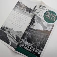 c1940s Black Hills South Dakota Travel Brochure Mount Rushmore Sturgis Calendar picture