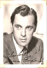 Warner Anderson Printed Signature Autograph VTG Actor Headshot Photo 5x3.5