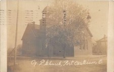 J63/ Port William Ohio RPPC Postcard c1910 Clinton Co Church Building 197 picture