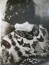 Vintage 7X5 in. Tattooed WOMAN Photo - Sideshow , KOBEL, T-216 MRS. MINGIN picture
