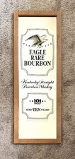 1977 Eagle Rare Bourbon Framed Mirror Buffalo Trace Distillery 18” x 49” RARE picture