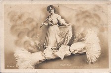 c1900s MAIE ASH Real Photo RPPC Postcard British Music Hall Performer Singer picture