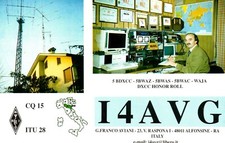 Alfonsine Italy I4AVG IU2P QSL Radio Postcard picture