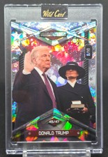 2025 Wild Card Alumination Donald Trump Silver Crystal Stars 8/10 #SK-BC-SR-DT8 picture
