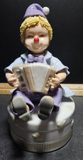 Argenti Sovrani P002 Italian Clown Fisarmonica Accordion Figurine Made In Italy picture