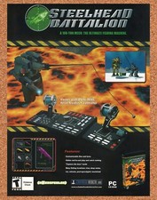 Steelhead Battalion PC Original 2004 Ad Authentic Funny Parody Video Game Promo picture