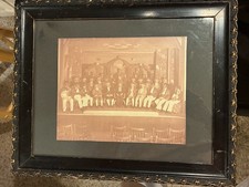 1920s Minstrel Show Photograph Group Portrait  History Document Framed picture