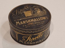 Rare 4 oz. “The Apollo” marshmallows tin by F.H. Roberts Co. Boston, MA picture