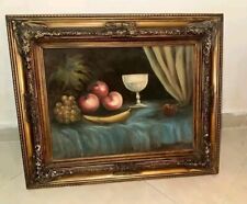 Beautiful Vintage Oil Painting picture For Fruits Wooden Frame picture
