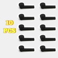 Pack of 10 3.5” Portable Black Hand Held Silicone Cigarettes with Caps and Bowls picture