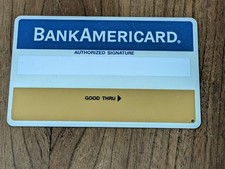Vintage 1972 BankAmericard Early Visa RARE BLANK NEW UNUSED  picture