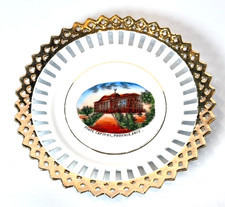 PHOENIX State Capitol AZ ARIZONA Antique Souvenir China TRINKET DISH PLATE picture