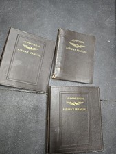 1 LEATHER, 2 Plastic JEPPESEN AIRWAY PILOT'S MANUAL. Empty. picture